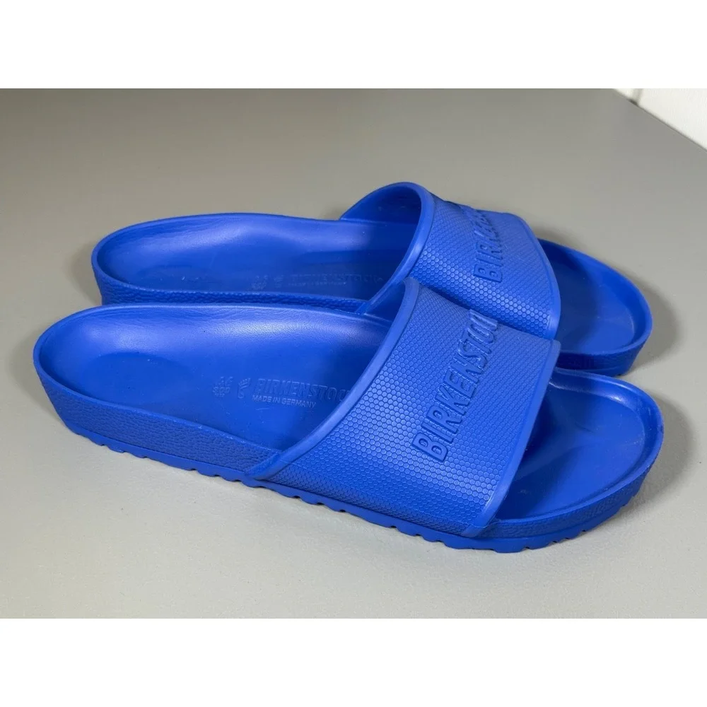 Birkenstock Barbados EVA Slides Men's 13 EU 46 Ultra Blue Beach Casual Shower